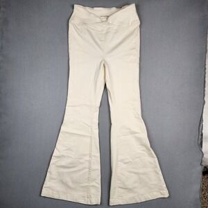Free People Jeans Venice Beach High Rise Criss Cross Waistband Flare Size 29